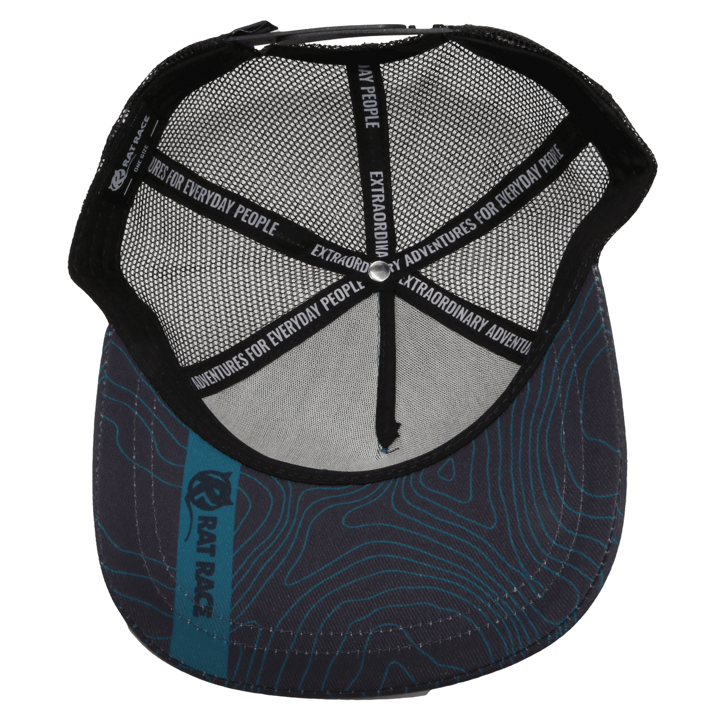 Rat Race Trucker Cap - Midnight Blue with Iceland Patch