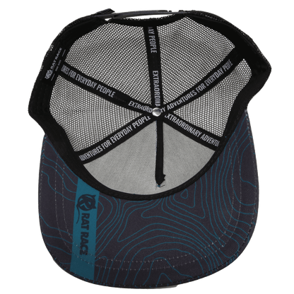 Rat Race Trucker Cap - Midnight Blue with Iceland Patch