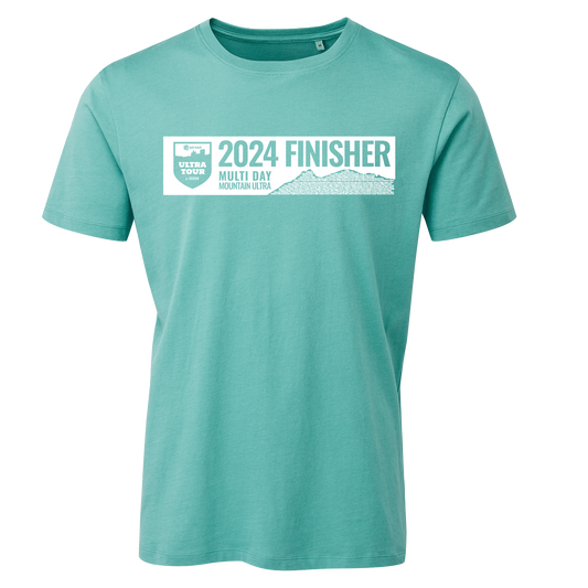 Ultra Tour Arran 2024 Finishers T-shirt - Turquoise - PRE ORDER