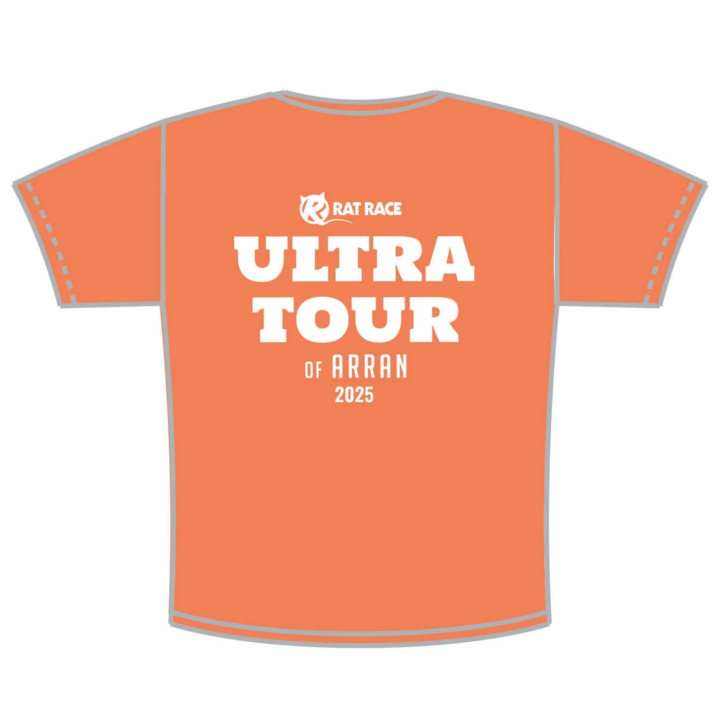 Ultra Tour of Arran Tech T-Shirt - Lightning Orange - Rat Race Store