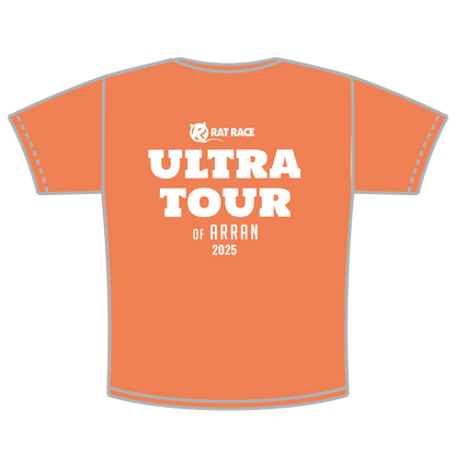 Ultra Tour of Arran Tech T-Shirt - Lightning Orange - Rat Race Store