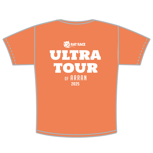 Ultra Tour of Arran Tech T-Shirt - Lightning Orange - Rat Race Store