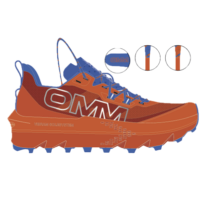 OMM Ultra Shoe: Orange/Orange - Regular Fit