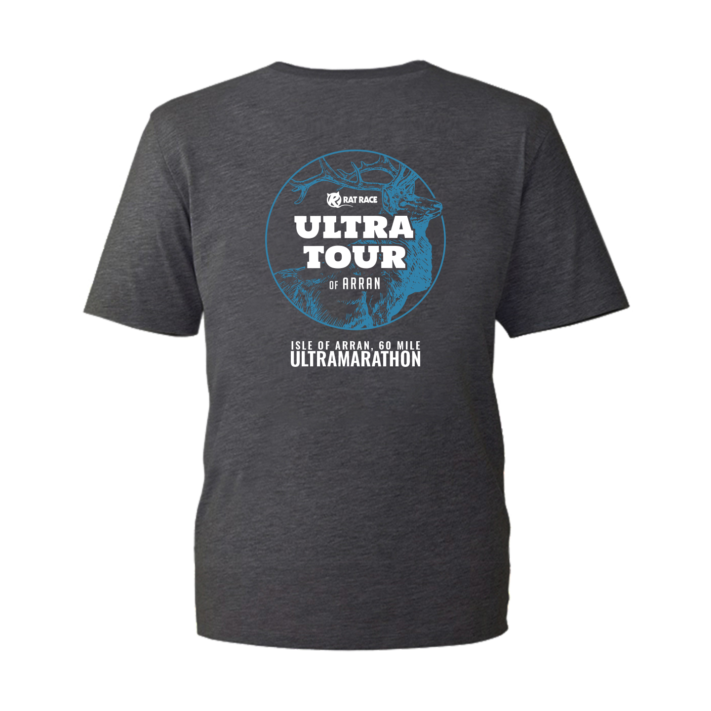 Ultra Tour of Arran Stag 2025 T-shirt - Dark Grey - Rat Race Store