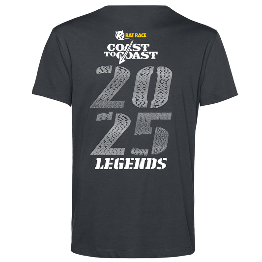 Scotland Coast to Coast 2025 Unisex Legends T-shirt - Grey - PRE ORDER