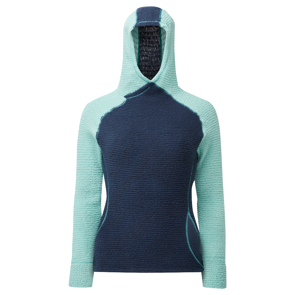 Women's Core+ Hoodie - Navy/Aqua - Rat Race Store