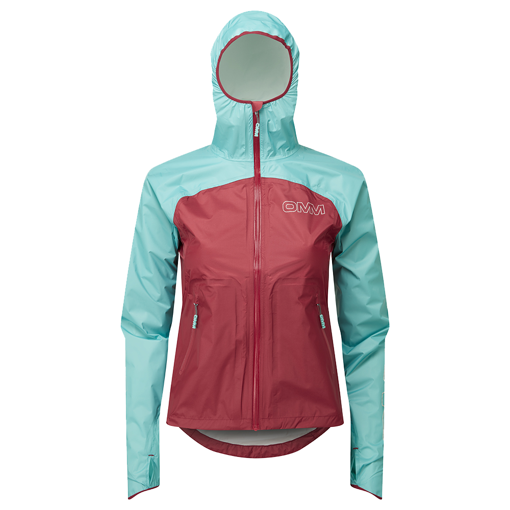 Women's Halo+ Jacket - Dark Red/Aqua - Rat Race Store