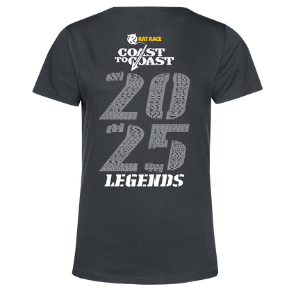 Scotland Coast to Coast 2025 Legends Women's T-shirt - Grey - PRE ORDER