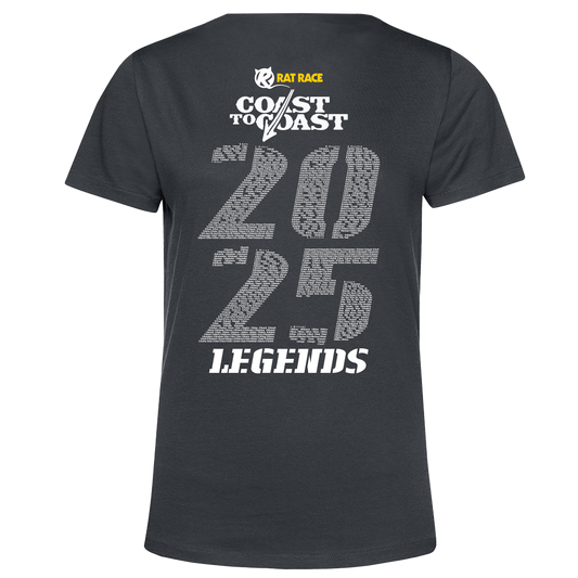 Scotland Coast to Coast 2025 Legends Women's T-shirt - Grey - PRE ORDER