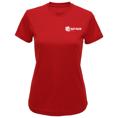 RR100 Bamburgh to Edinburgh Women's Tech T-Shirt - Fire Red