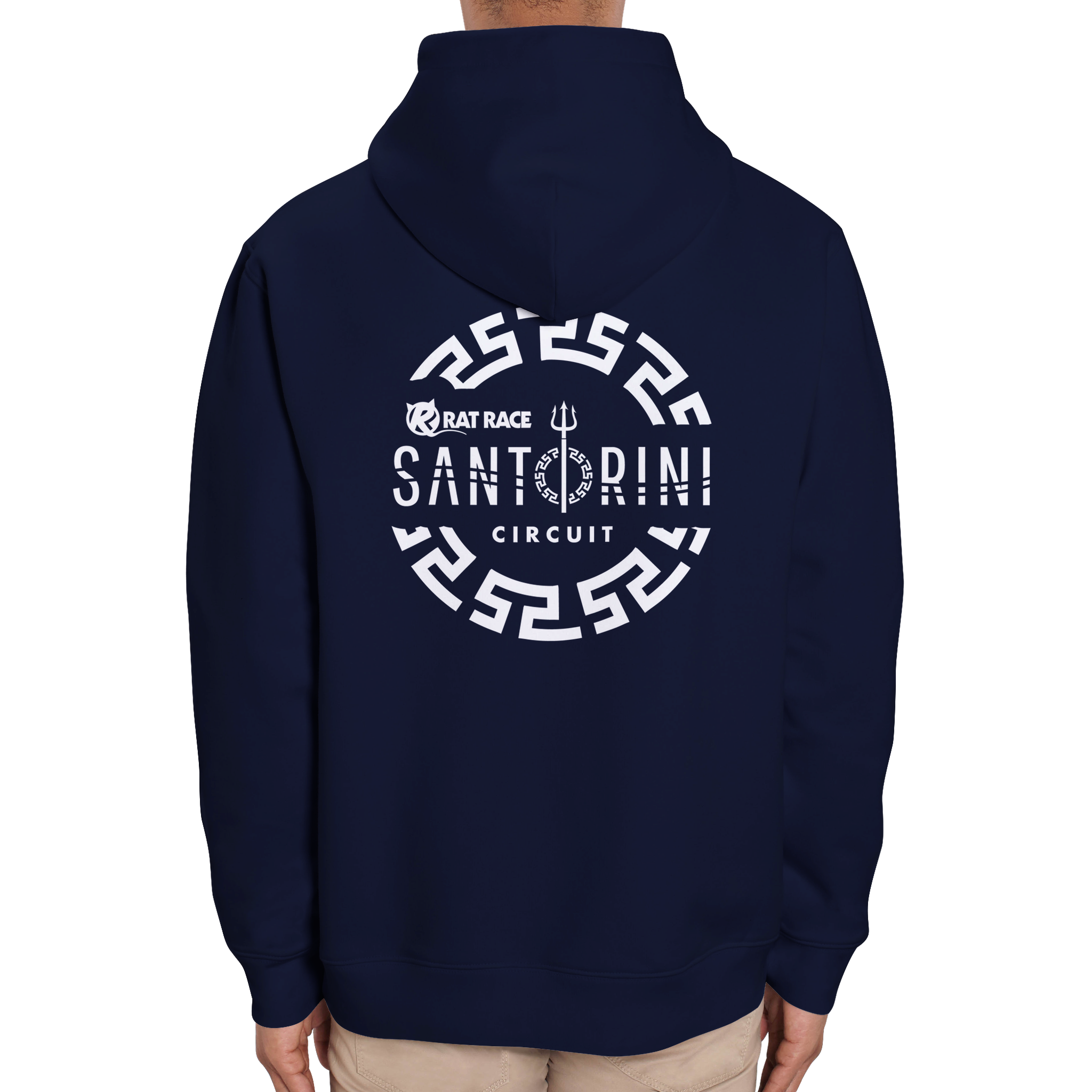 Rat Race Santorini Circuit Organic Unisex Hoodie - Rat Race Store