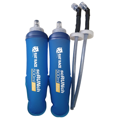 500ml scRUNch Flask Twin Pack - With Straw