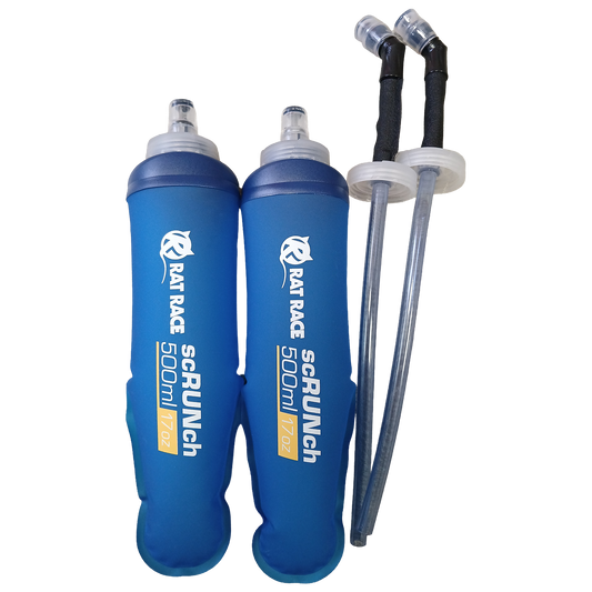 500ml scRUNch Flask Twin Pack - With Straw