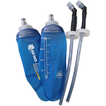 500ml scRUNch Flask Twin Pack - With Straw