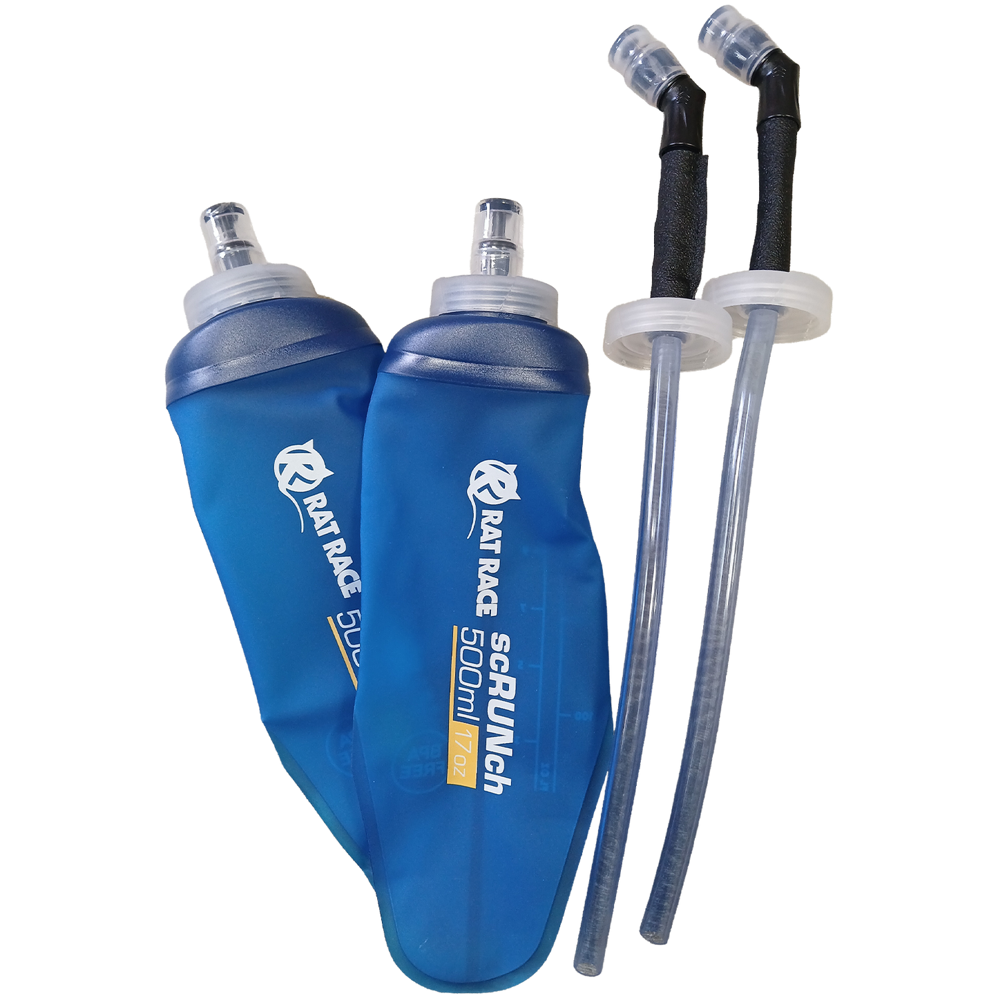 500ml scRUNch Flask Twin Pack - With Straw