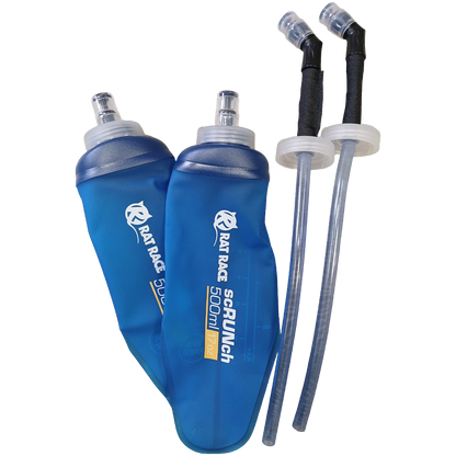 500ml scRUNch Flask Twin Pack - With Straw