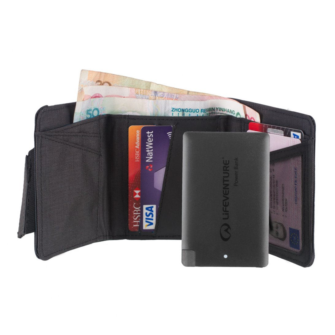 Lifeventure - RFiD Charging Wallet Recycled - Grey