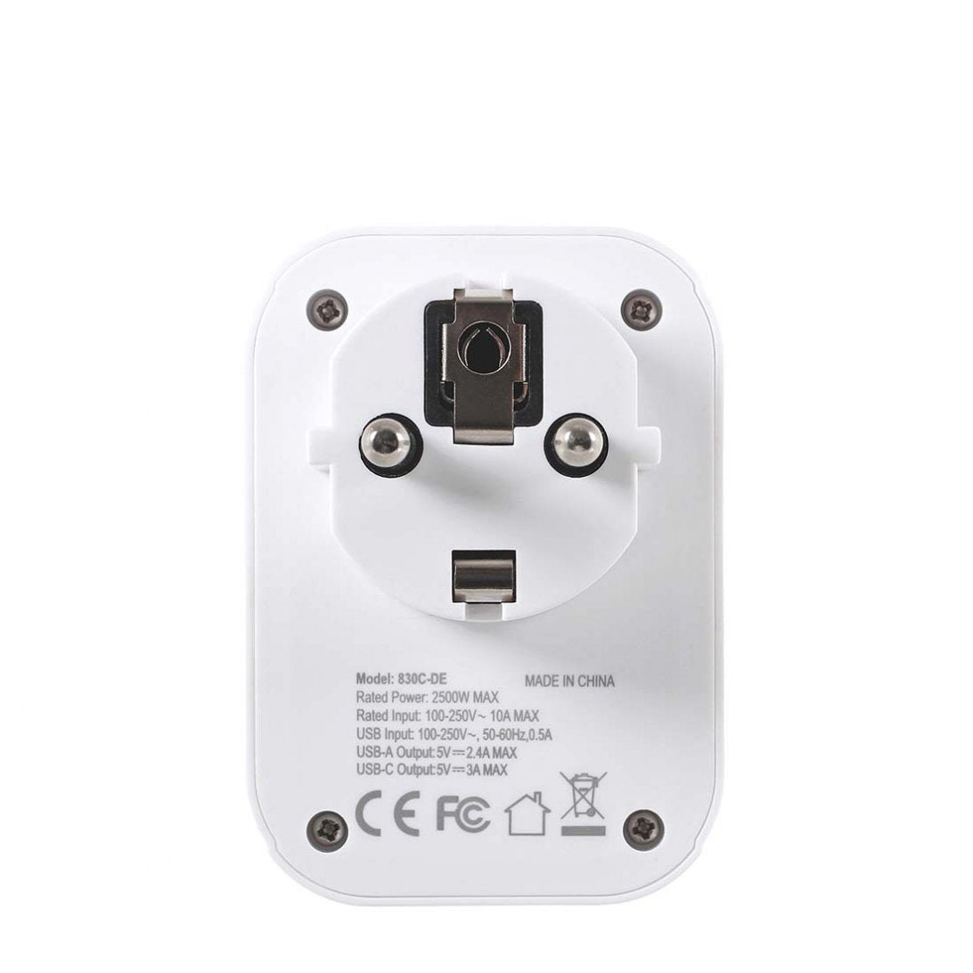 Lifeventure - World to Europe Travel Adaptor with USB (& USB C) - Rat Race Store