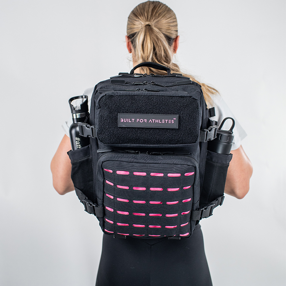 Small Black & Pink Gym Backpack