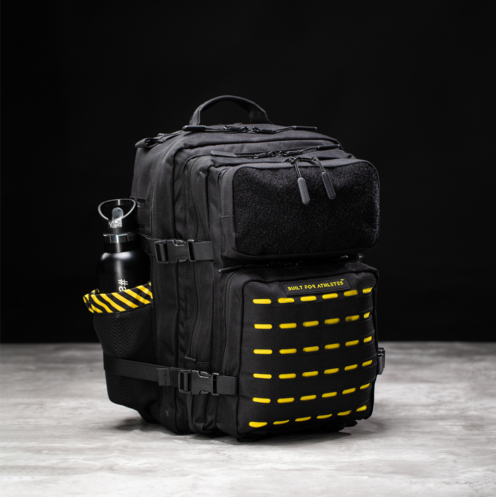Black & Yellow Gym Backpack (35L)