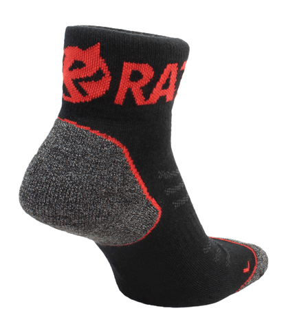 Endurance Merino Sock - Red/Black