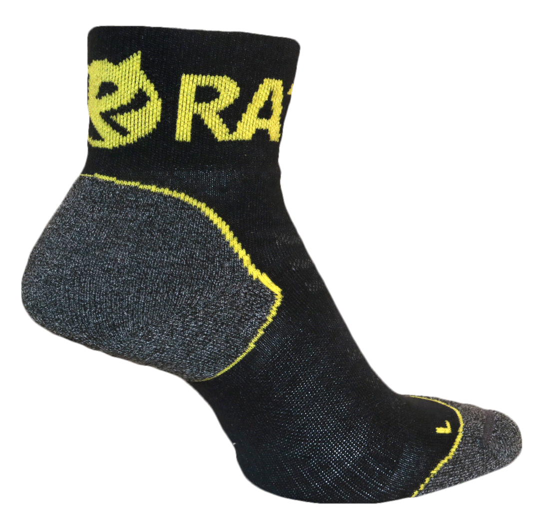 Endurance Merino Sock - Yellow/Black