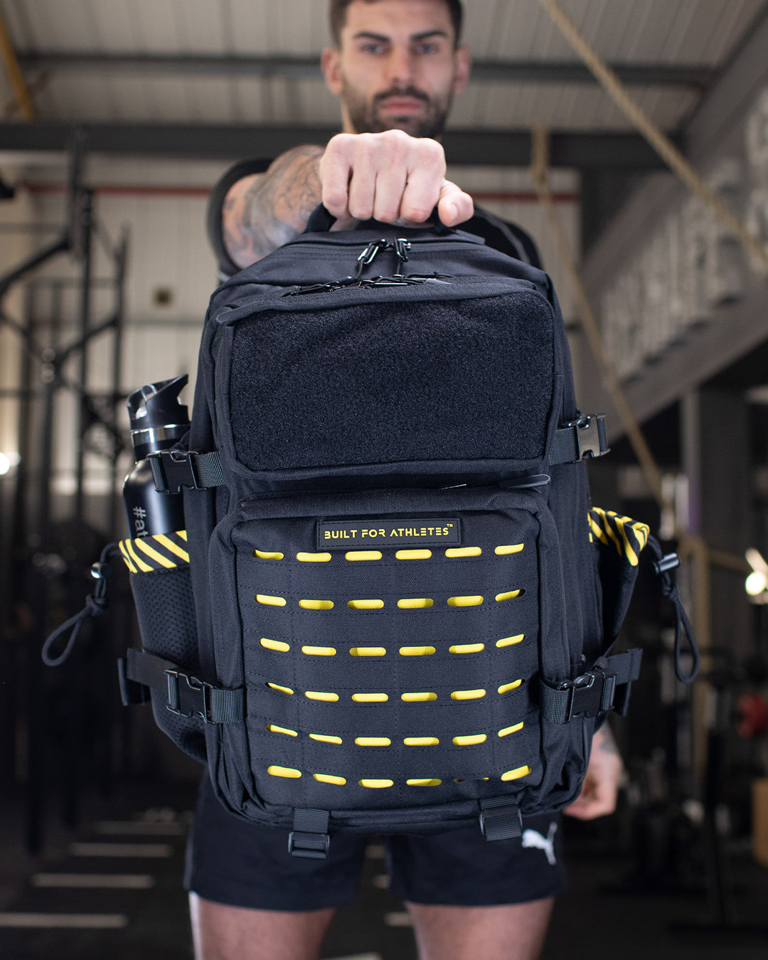 Black & Yellow Gym Backpack (35L)