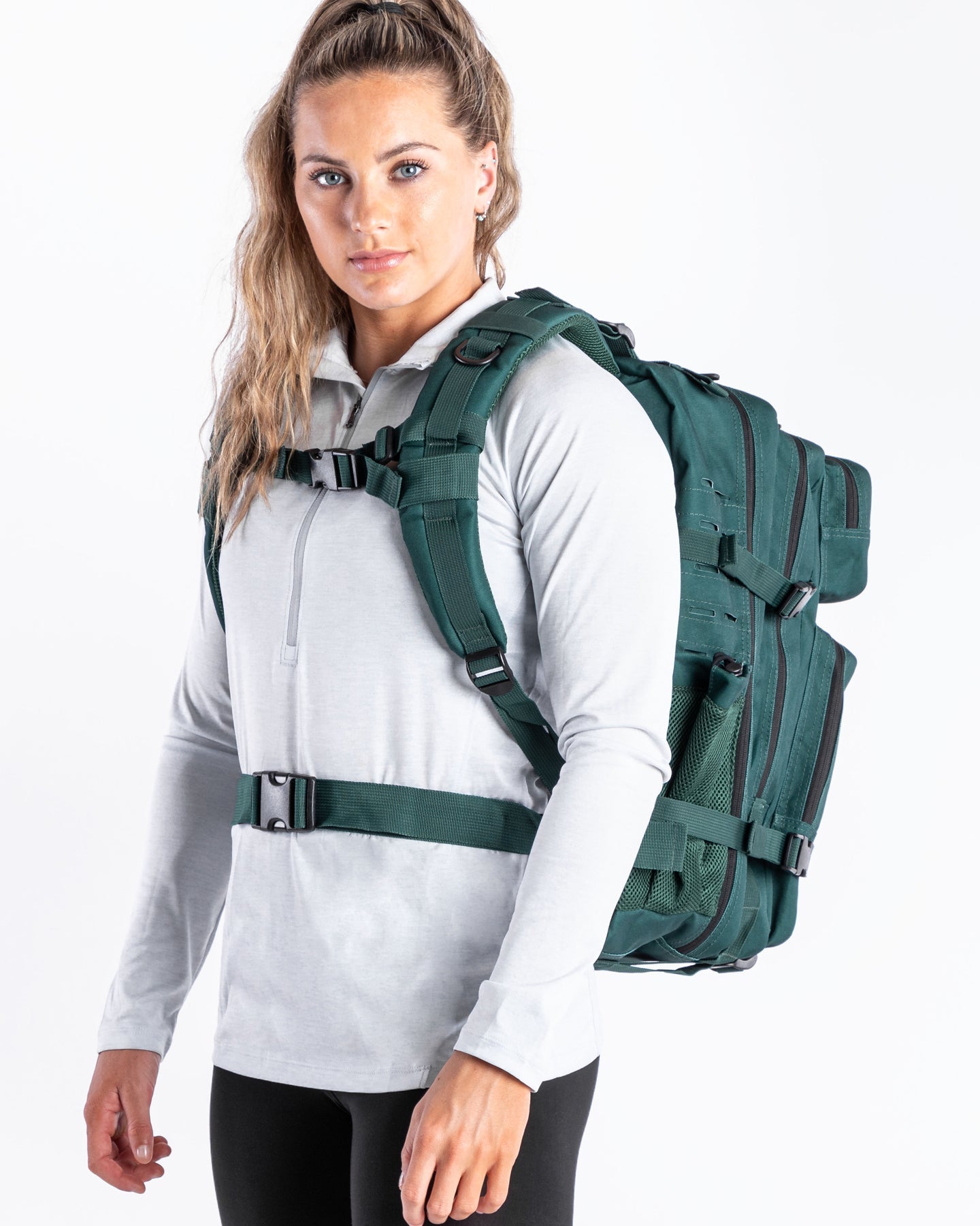 Large Forest Green Gym Backpack