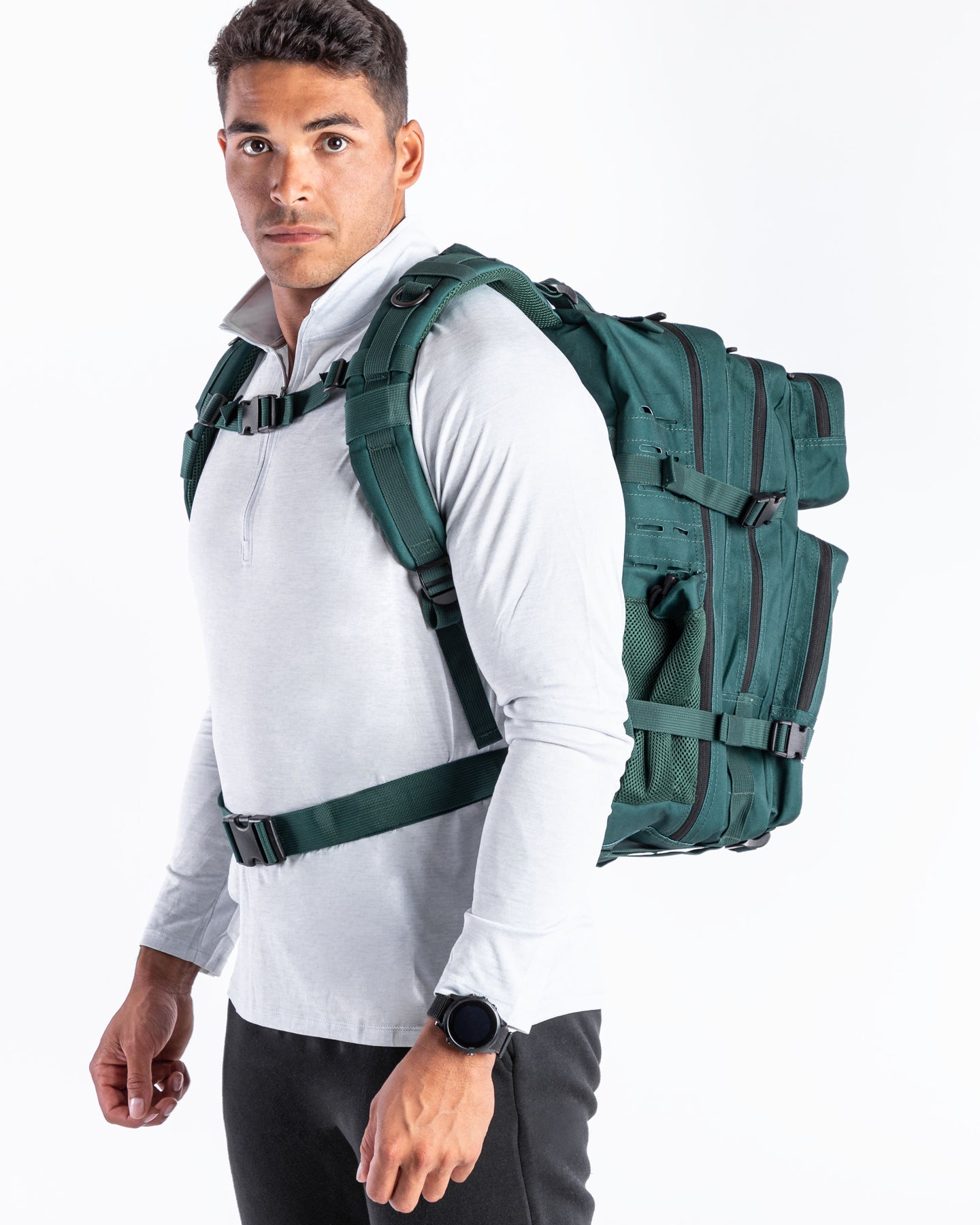 Large Forest Green Gym Backpack