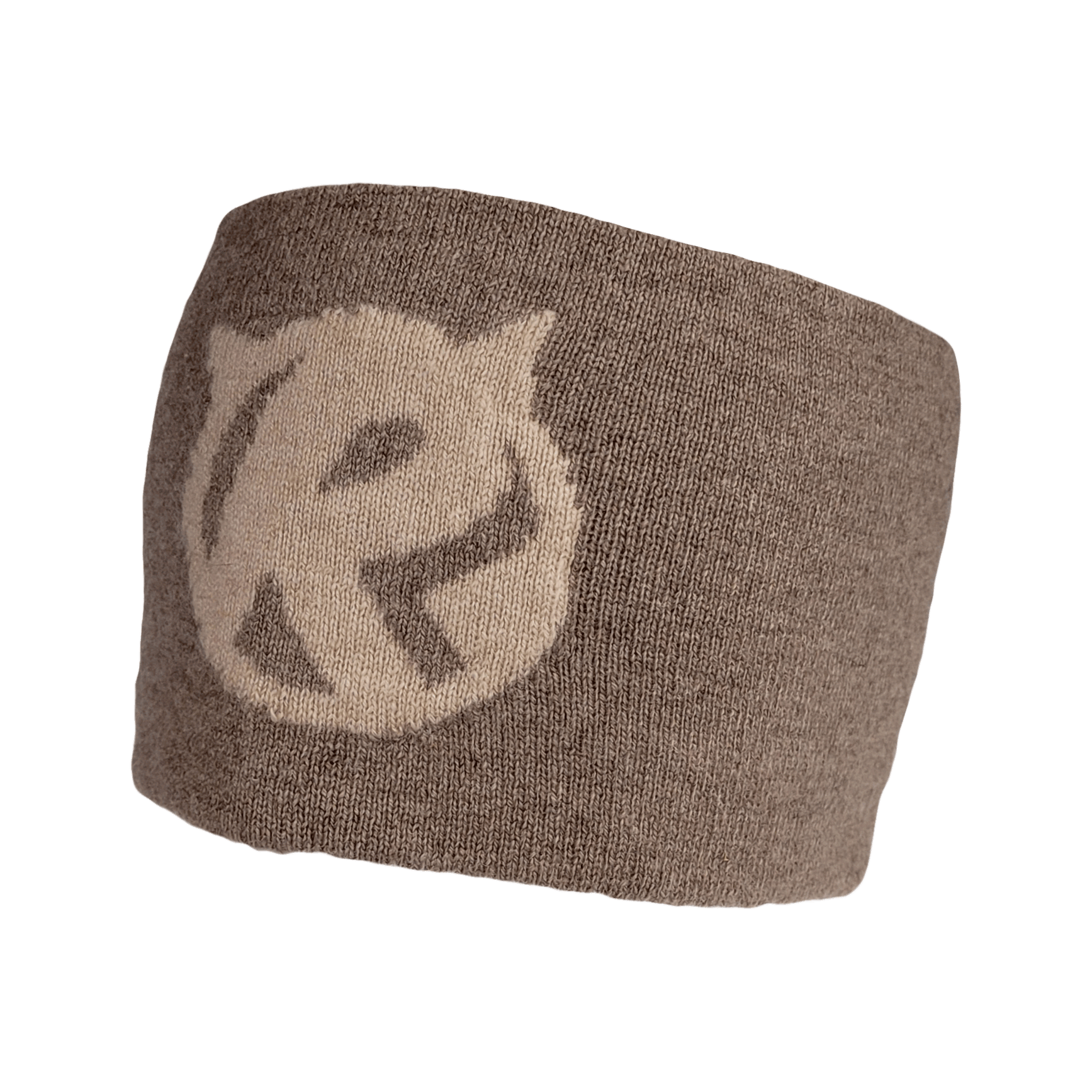 Black Ice Mongolian Cashmere Headband - Light Brown - Rat Race Store