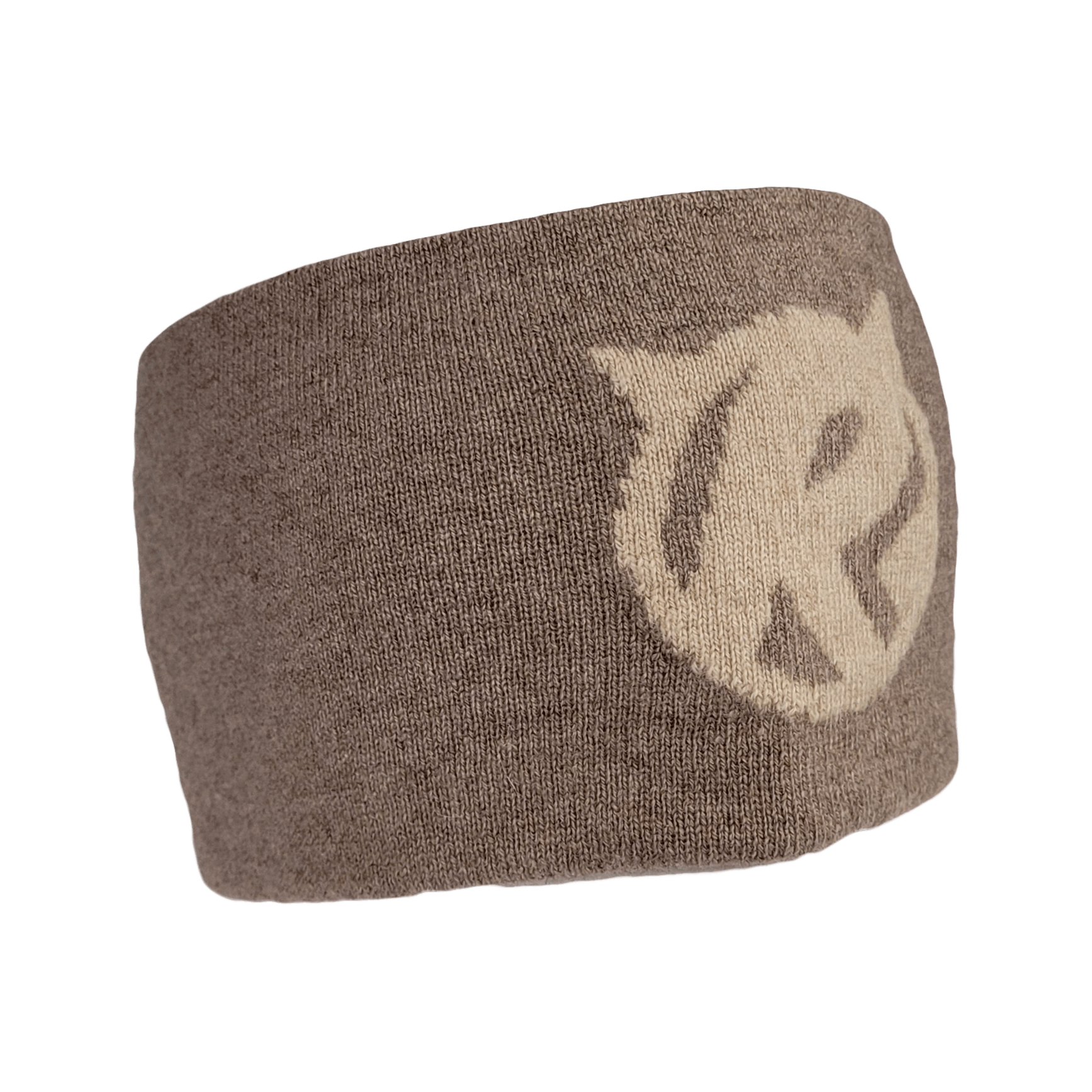 Black Ice Mongolian Cashmere Headband - Light Brown - Rat Race Store