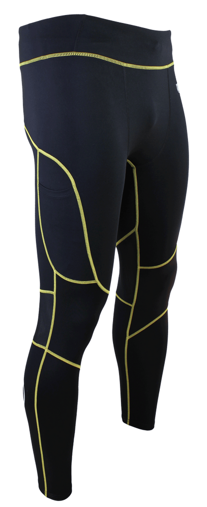 Mens yellow sales compression pants