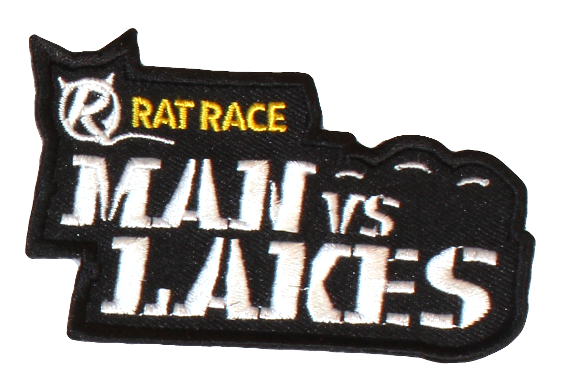 Man Vs Lakes Sew On Patch - Rat Race Store