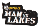 Man Vs Lakes Sew On Patch - Rat Race Store