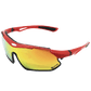 Fort Augustus Multi Sport TR90 Sunglasses - UV400 - Red/Black