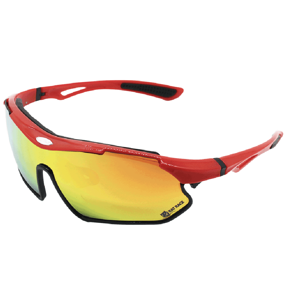 Fort Augustus Multi Sport TR90 Sunglasses - UV400 - Red/Black