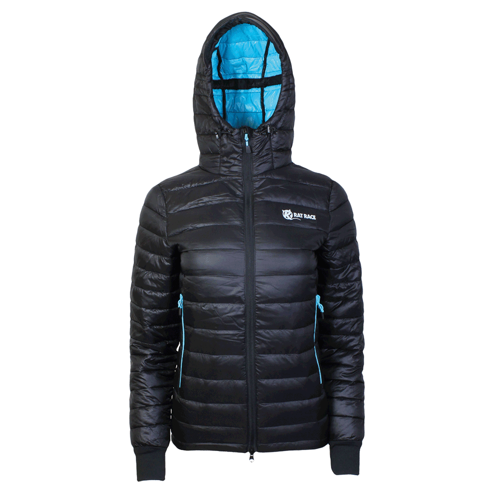 Women's Challenger Thermal Jacket - Black/Aqua - Rat Race Store