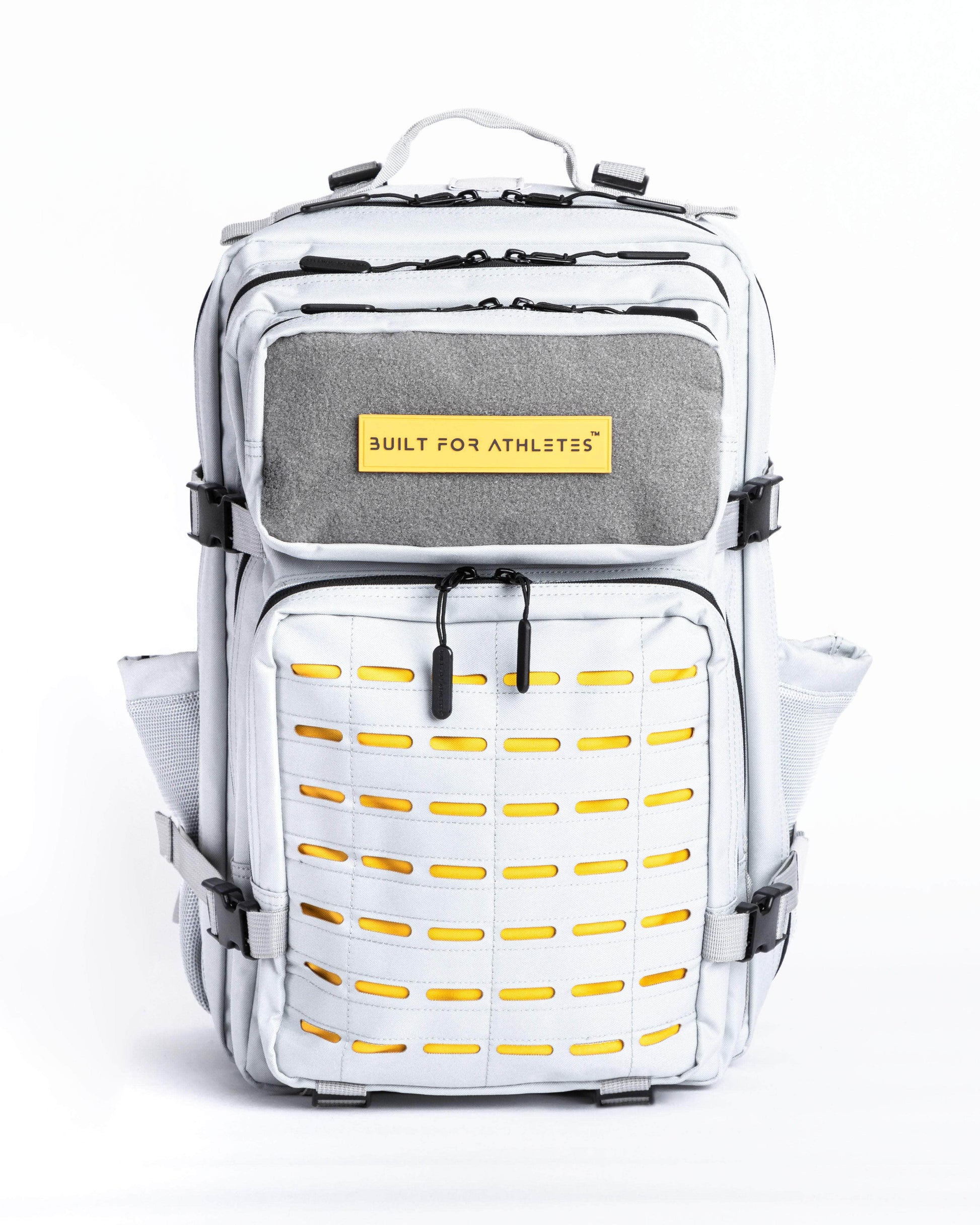 Built for Athletes Backpacks Large Grey & Yellow Gym Backpack