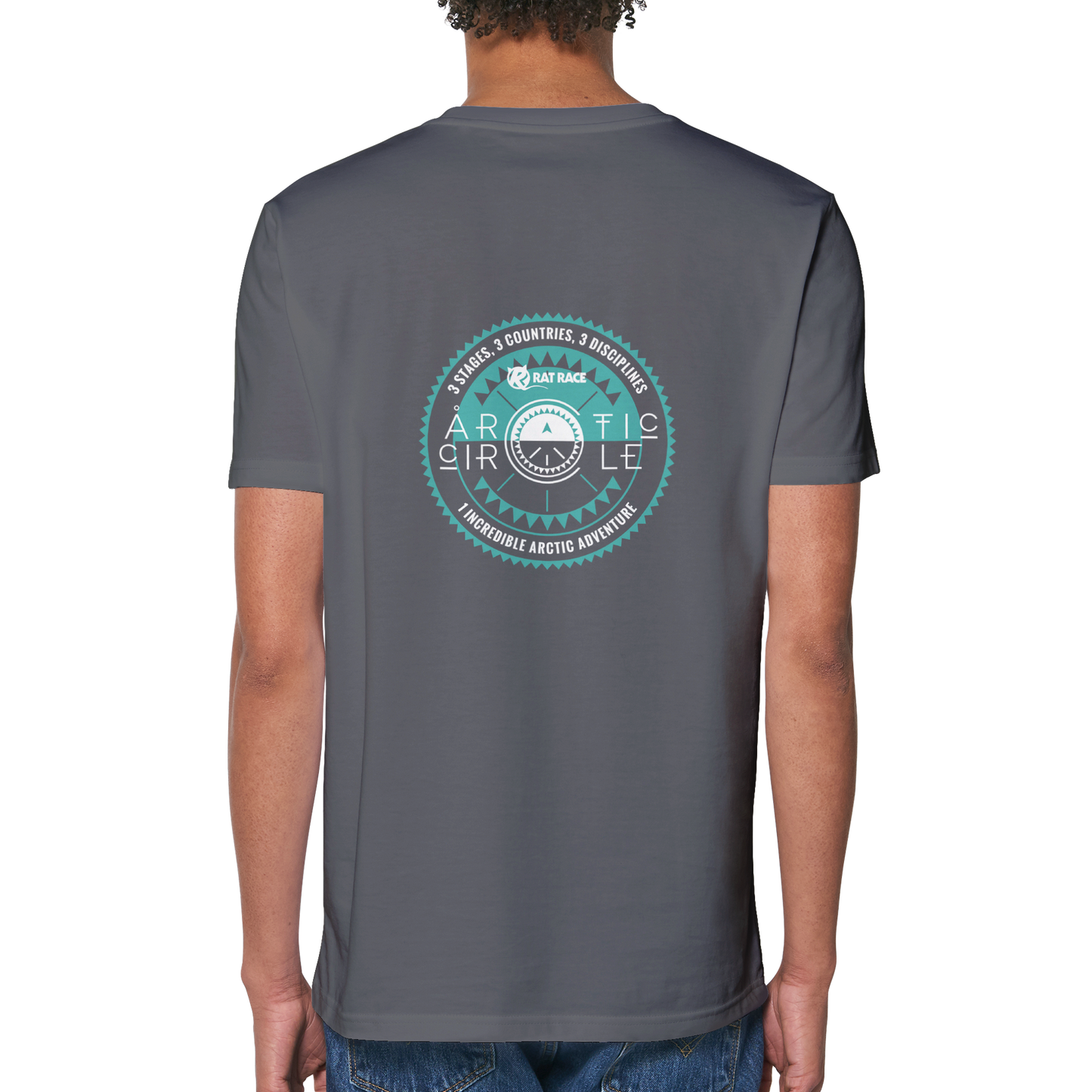 Rat Race Arctic Circle Organic Unisex Crewneck T-shirt - Grey