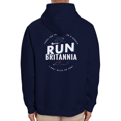 Rat Race Run Britannia Organic Unisex Hoodie - Navy